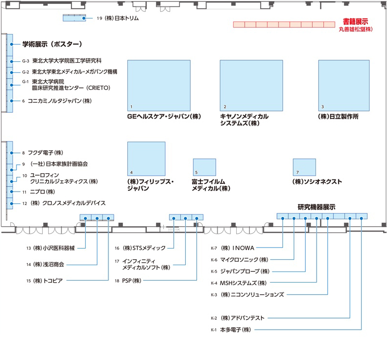 企業展示配置図