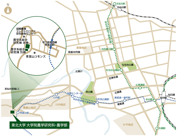 青葉山キャンパス地図